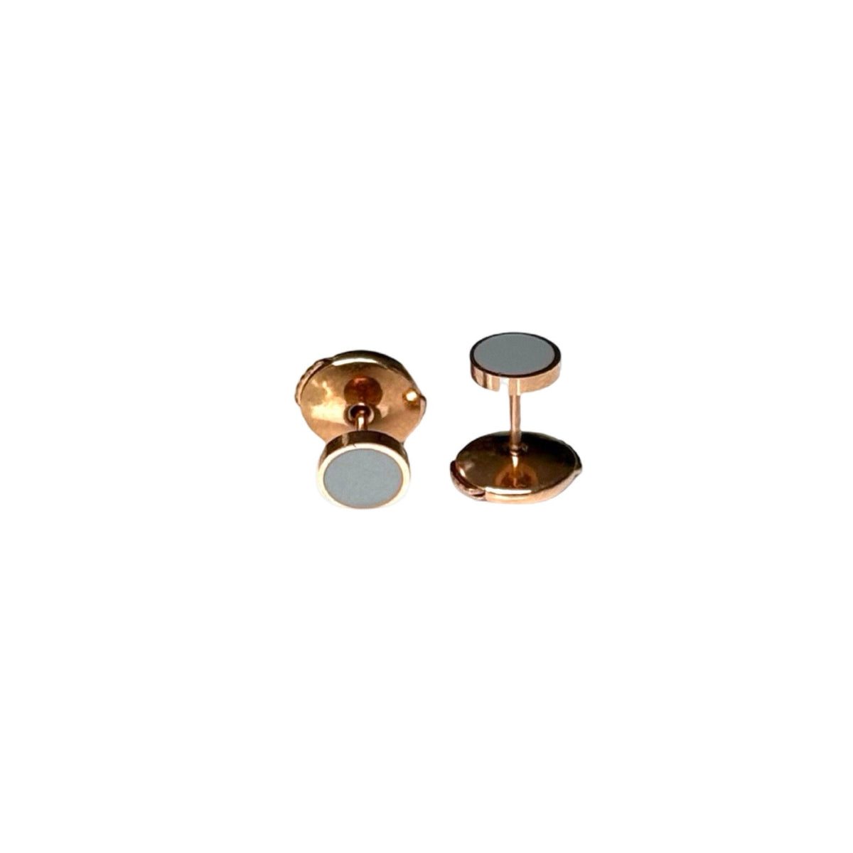 Azur grey enamel earrings
