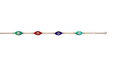 Armband "Lucky" emailliert grün