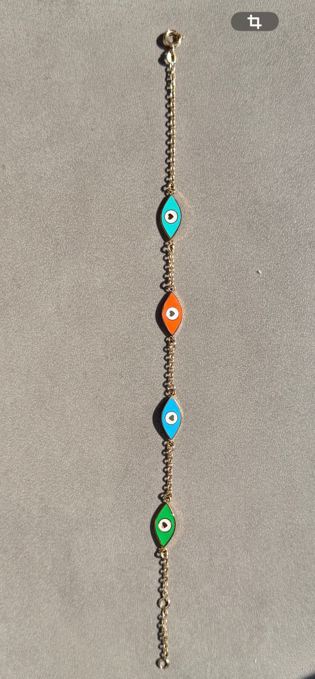 Armband "Lucky" emailliert grün