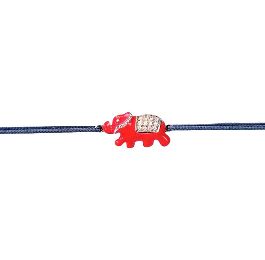 Bracelet "Eléphant" rouge