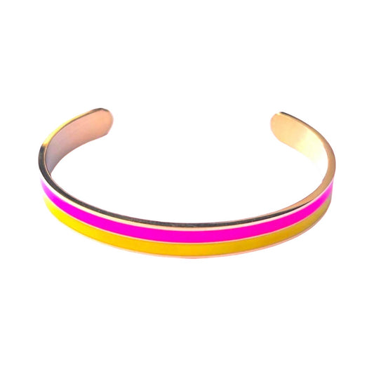 Bracelet "Bicolore" doré rose et jaune