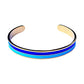 Bracelet "bicolore" doré turquoise bleu