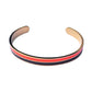 Bracelet "bicolore" doré marron orange