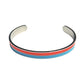 Armband „zweifarbig“ silbern türkis orange