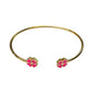 Bracelet "Lucky" émaillé rose