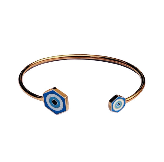 Bracelet "Aura" doré bleu
