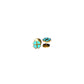Boucles d'oreille "Lucky" émaillées turquoises