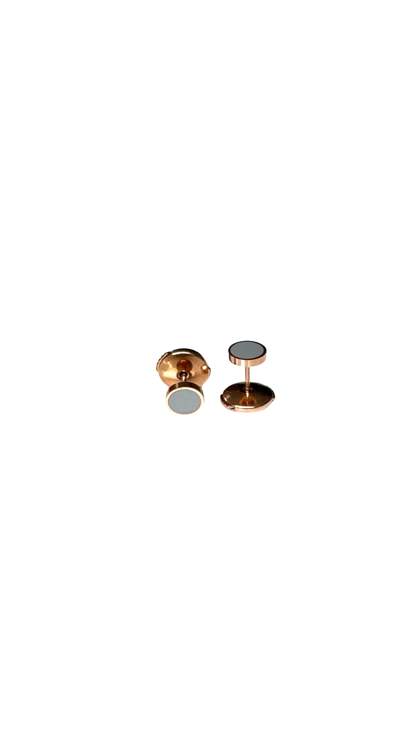 Boucles d'oreille "Azur" émaillées grises