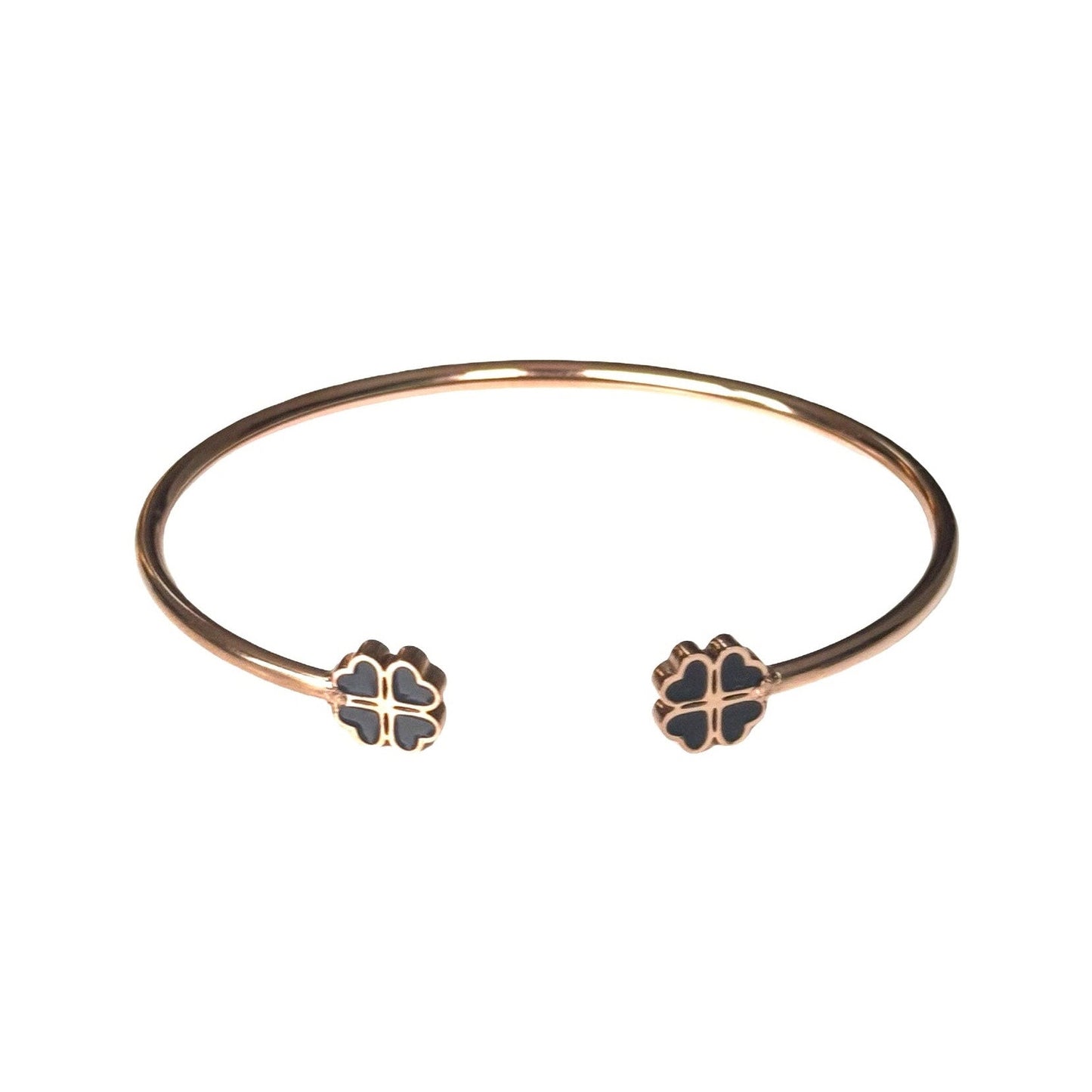 Armband "Lucky" emailliert bordeaux
