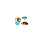 Boucles d'oreille "Azur" émaillées turquoises