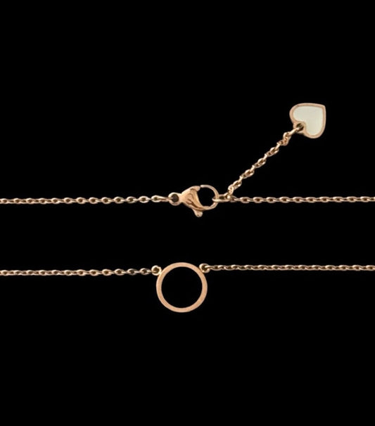 Two-tone enamel pendant