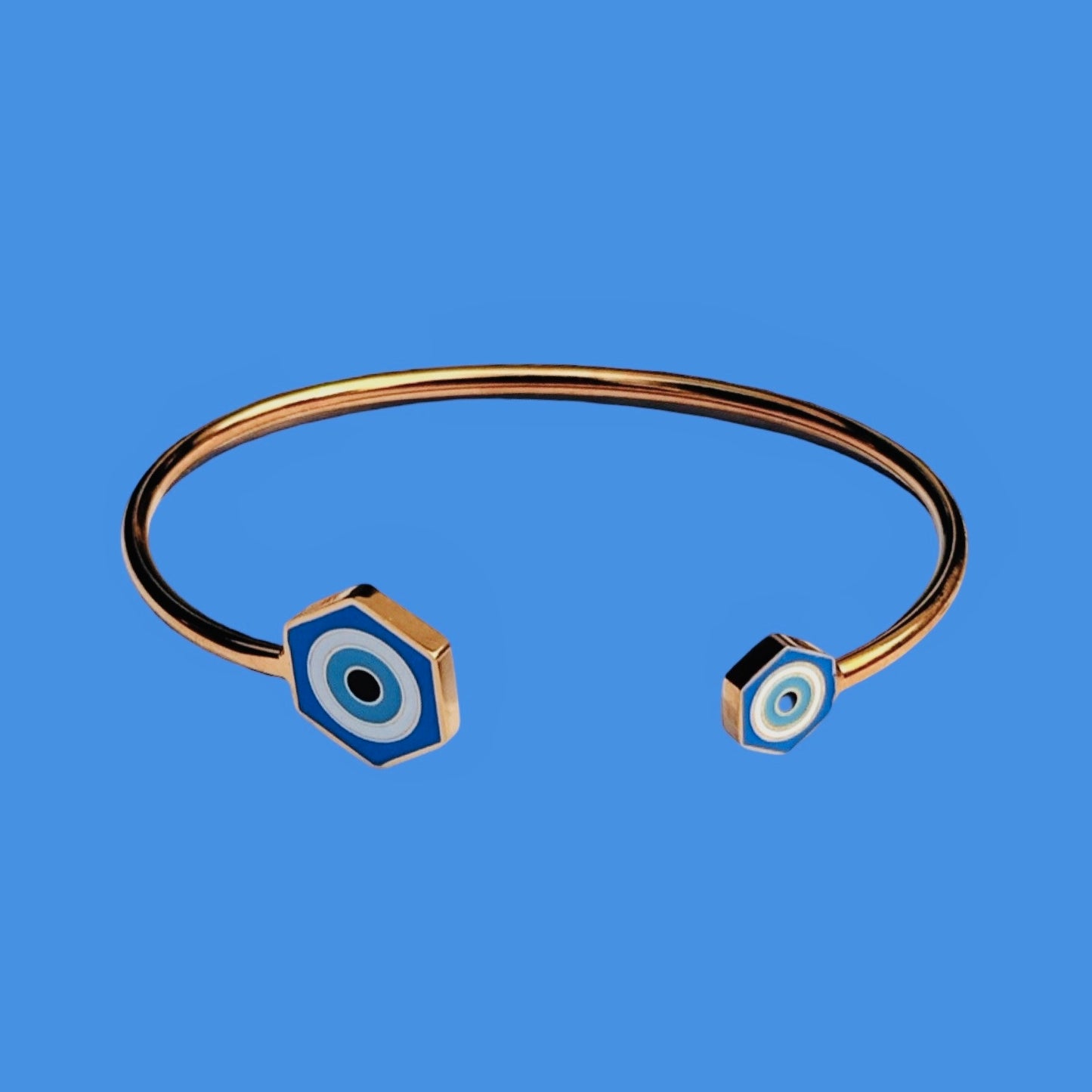 Bracelet "Aura" doré bleu
