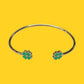 Bracelet "Lucky" émaillé vert
