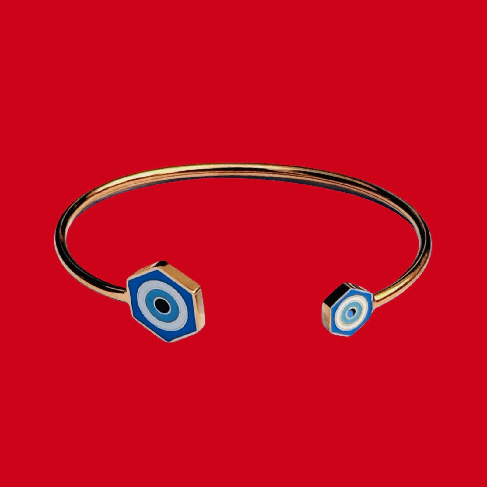 Bracelet "Aura" doré bleu
